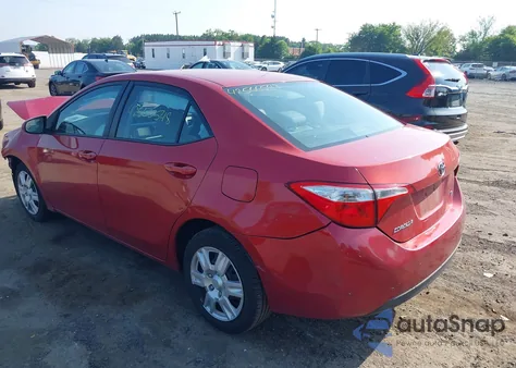 2016 Toyota Corolla Le из США, поврежденный, VIN 5YFBURHEXGP527996